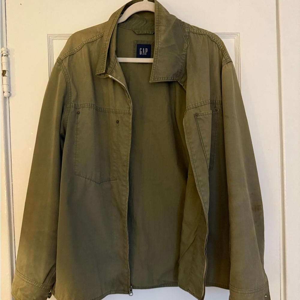 GAP Army/Olive Green Casual Jacket